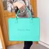 Popular Bolsa de Almacenamiento Multifuncional de Fieltro, Bolsa de Viajero Simple y Conveniente, Bolsa Tote Portátil, Bolsa de Compras de Fieltro, Bolsa de Regalo