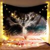 Tela Colgante de Franela Estilo Ins Tela de Puesto Tela de Fondo para Sala de Estar Tela de Pared Decorativa para Dormitorio Tapices de Cabecera Personalizado