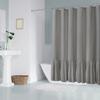 Cortina de ducha de encaje con volantes transfronteriza, tela impermeable, color sólido, falda empalmada, cortina divisoria de baño, venta al por mayor