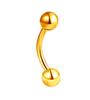 Clavo cónico para ceja de acero inoxidable en stock al por mayor 14G 16G 6/8mm de barra clavo para ceja de comercio exterior piercing de comercio exterior