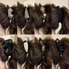 Presilha de cabelo requintada estilo coreano presilha banana de alta qualidade presilha tubarão de dente denso de tecido tamanho grande para cabelo grosso presilha de cabelo para mulheres