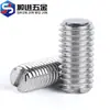 Tornillo de Fijación Plano de Acero Inoxidable 304/201 con Cabeza Ranurada, Tornillo Mecánico sin Cabeza M3M4M5M6-M12