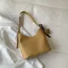 Bolsa de Balde Tecida Artesanal da Moda Bolsa de Mão Estilosa de Nicho Tendência Bolsa de Ombro Nova Bolsa Tote Plissada Bolsa Transversal
