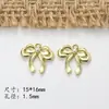 Cuentas de Aleación de Colores con Forma de Lazo y Agujero Pasante para Cadena de Teléfono, Llavero, Cadena Colgante, Materiales, Accesorios de Joyería