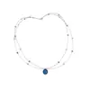 Collar de Perlas Redondas de Doble Capa con Circonita, Estilo Coreano Ins Minimalista, Cadena para Clavícula de Nicho de Lujo Ligero, Accesorio Versátil y Elegante para Mujer