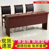 Mesa de conferência, mesa de treinamento, mesa retangular longa, mesa de madeira maciça com duas pernas, mesa de auditório, conjuntos de mesas e cadeiras grandes e pequenos