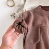 Conjunto de Forro Polar para Niños 2025 de 0 a 3 Años Invierno Estilo Coreano para Niños Conjunto de Dos Piezas Grueso de Top y Pantalón de Chándal para Niños y Niñas