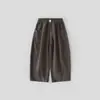 Pantalones Casuales de Pierna Ancha Cómodos de Algodón Puro para Niños Otoño 2026 Nuevo Estilo Pantalones Largos Sueltos para Niños Ropa de Otoño