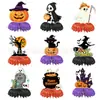 Tema del Festival Fiesta Feliz de Halloween Suministros Decoración Escritorio Halloween Panal Adorno de Mesa