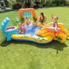 Tobogán infantil intex piscina inflable para niños piscina inflable con tobogán fuente piscina de bolas oceánicas interior