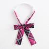 [Xiao mei] saia plissada original cor vermelho rosa de linha A para estudantes JK com saia xadrez da universidade da ilha de Sichuan
