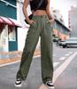Jeans Novos de Verão Feminino Botão Cintura Alta Perna Larga Calça de Garça 2024 Amazon Europeu e Americano Transfronteiriço Calça Feminina