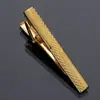 Direto da fábrica ouro masculino formal de negócios gravata curta clipe simples moda gravata clipe de ferro 5cm