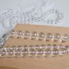 Cuentas sueltas de cristal blanco natural de grado 10A, con cuerpo de red, cuentas de cristal transparente blanco, accesorios de joyería para bricolaje hechos a mano