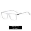 93538 Producto Nuevo Transfronterizo Montura Cuadrada Gafas Anti Luz Azul para Hombre Montura Completa Muelle en Bisagra Marco para Gafas de Miopía