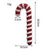 Decoração de Natal transfronteiriça Bolha Doces Muleta Vermelho e Branco Decoração da árvore de Natal Decoração de vime Pingente Decoração da janela