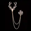 Broche para hombre coreano broche para traje de hombre corsage de estilo británico de alta gama accesorios simples pin de solapa de traje atmosférico hebilla de cuello