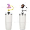 Tapa de Silicona para Popote Creativa de Halloween, Tapón Antipolvo, Cubierta Reutilizable para Vaso de Agua, Venta Directa de Fábrica