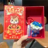 Chaveiro Mini Buquê com Buquê de Rosa Criativo Tecido com Lã para um Ano Novo do Cavalo Próspero, Pingente de Bolsa, Presente de Ano Novo