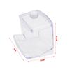 Caja de Almacenamiento de Bastoncillos de Algodón Cosméticos, Portabastoncillos de Algodón, Caja de Joyería de Tocador de Escritorio para el Hogar, Caja Transparente para Bastoncillos de Algodón y Hilo Dental, Cajón de Almacenamiento