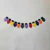 Lâmpadas Arco-Íris, Bandeirolas de Feltro, Decorações de Natal, Decorações para Festas em Casa, Bandeirolas, Acessórios para Árvore de Natal, Transfronteiriço