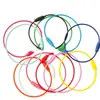 Chaveiro de Contas Tira de Silicone Corda de Couro Pingente Acessórios de Metal Argola de Aço Fivela de Porta Anel de Cartão Pequeno