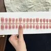 Uñas postizas prefabricadas color rubor uñas postizas prefabricadas por tamaño sin limado calcomanías para uñas sin costuras uñas postizas de color base