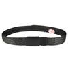 [cinturón de dinero oculto] Hebilla cuadrada negra de 38 mm, patrón de malla, nylon, cinturón de dinero oculto para hombre, cinturón exterior antirrobo