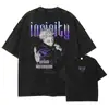 Camiseta Manga Curta Gola Redonda Y2K Roupas Masculinas Novidades
