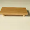 Estante enfriador de bambú para snacks, portavasos para té, expositor de hotel para buffet, soporte para pasteles y postres, estante para sushi, mesa de exhibición para la hora del té