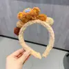 Diadema de Felpa 3D de Dibujos Animados, Diadema Dulce de Oso para Chicas, para Uso en Casa, Lavado de Cara, Maquillaje, Diadema para el Cabello