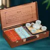 Souvenirs de Té de Gama Alta al por Mayor Té de Roca de la Montaña Wuyi Té Oolong Dahongpao Té de Canela Caja de Regalo con Juego de Té