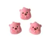Animales Lindos de Dibujos Animados Accesorios de Resina DIY con Castor Rubí Adornos para el Cabello Funda para Teléfono Taza Térmica Taza de Agua Llavero Materiales