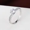 Exclusivo transfronterizo de TEMU: anillo de doble corazón de circonita cúbica moderno y dulce, anillo simple para mujer, ventas directas de fábrica y venta al por mayor