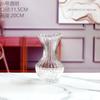 Vaso de vidro de boca redonda simples simples moderno galvanizado transparente hidropônico flores secas arranjo de flores ornamentos de arte decoração para casa