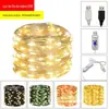 Fio de Cobre Luzes de Fio Controle Remoto USB Oito Funções Luzes LED de Fio Decoração de Natal Casamento