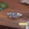 Anillo de Citrina Amatista Topacio Natural Estilo Japonés para Mujer Diseño de Nicho Sentido del Dedo Anillo de Dedo Sentido Premium