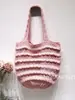 Bolso Pequeño de Lana Tejida Otoño e Invierno para Mujer 2025 Nuevo Estilo Coreano Bolso Tejido a Mano Bolso de Mano de Nicho para el Trabajo y el Viaje