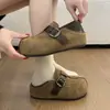 Zapatos Birkenstock de estilo rústico vintage con plataforma para mujer, nuevo modelo 2026, cómodos y versátiles, tipo slip-on para combinar con faldas