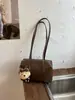 Bolso de Mujer, Nuevo Estilo Coreano, Bolso Cuadrado Pequeño Sencillo, Textura de Alta Calidad, Patrón de Lichi, Versátil para el Trabajo, Bolso de Hombro, Bolso Cruzado, Moderno