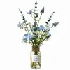 Decoración del Hogar con Artículos de Vidrio con Olor a Madera Artificial, Flores Artificiales, Agua Falsa, Plantas Verdes Artificiales en Maceta, Flores Falsas, Adornos de Escritorio