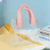 Bolsa de mão transparente de pvc com margaridas pequenas bolsa para doces de casamento bolsa de presente spot bolsa de embalagem de presente de plástico