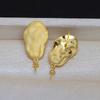 Aretes de tuerca barrocos de Plata S925 con forma femenina de Jade de pelo fetal 9-17 Perla deforme cuenta joyería accesorios diy 4116