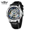 Nuevo Ganador Estilo Europeo y Americano Moda Masculina Casual Hueco Movimiento Mecánico Reloj Mecánico Automático