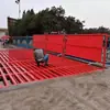 Construção 9 metros máquina de lavar automática por indução 100 toneladas veículo de transporte pesado chassi de pneu mesa de lavagem