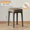 Banqueta Quadrada Macia Acolchoada para Sala de Estar e Sala de Jantar em Casa, Banqueta Quadrada Macia Acolchoada Espessa, Simples e Luxuosa, Empilhável Baixa