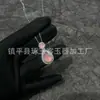 Pingente de Calcedônia Rosa Incrustado Banhado a Prata de Alta Qualidade, Pingente de Calcedônia em Formato de T, Colar com Pingente de Pedra Preciosa Ágata Rosa