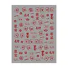 Redanco3D Planos Ins Populares Pegatinas para Uñas de Dibujos Animados Lindas Decoraciones para Uñas que Traen Fortuna Dh-1025