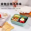 Caja de almuerzo de plástico estilo japonés con múltiples compartimentos para estudiantes, caja de almuerzo para trabajadores de oficina, caja bento apta para microondas, caja para mantener la frescura, venta al por mayor