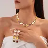 Conjunto de Brincos e Colar de Diamante Prata Vintage Usado Corrente de Clavícula Retro Europeu e Americano Luxo Acessível Joias de Alta Qualidade